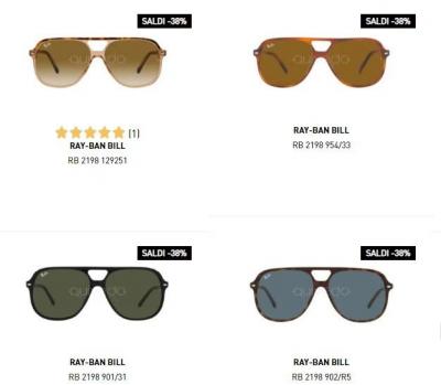 occhiali da sole rayban bill - Other Other