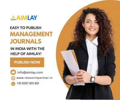 Easy to Publish Your Management Journals in India 2023  - Delhi Other