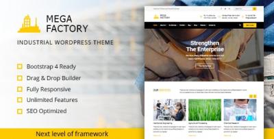 Mega Factory – Industrial Business WordPress Theme - Agra Other
