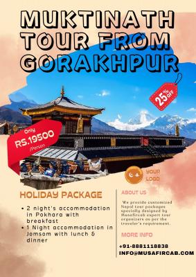 Gorakhpur to Muktinath Yatra Package, Gorakhpur to Muktinath Tour Package