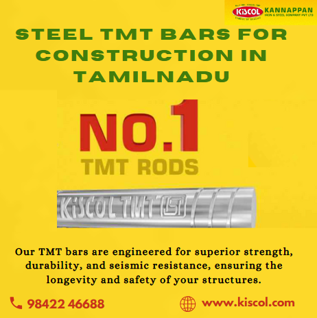 Steel TMT bars for Construction in Tamilnadu