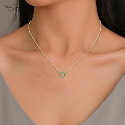 Emerald Necklace Gold | chordiajewels.com - New York Jewellery
