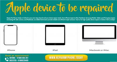 Choose your Apple device to be repaired in Oxford. - Other Other