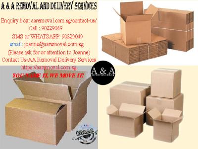 New/Used Carton Boxes Best for Removal/Delivery/Storage Services - Singapore Region Other