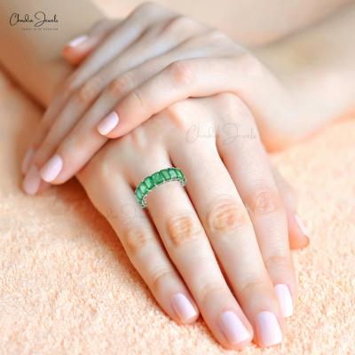 Natural Handmade Emerald Engagement Rings by Chordia Jewels - New York Jewellery