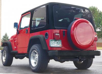 Buy Now Jeep Wrangler TJ Rigid Tire Cover | Boomerang  