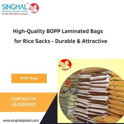 High-Quality BOPP Laminated Bags for Rice Sacks - Durable & Attractive