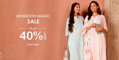 Monsoon Magic Sale Flat 40% OFF At SHREE - Delhi Clothing