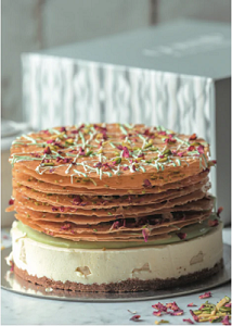 Pistachio Baklava Cheesecake in Dubai