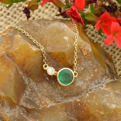 Shop Emerald Stone Necklace Jewelry For Anniversary & Birthday Gift. - New York Jewellery