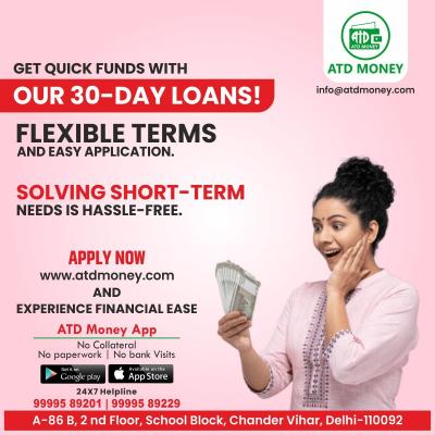 Apply for payday loans in India. Download ATD Money - Delhi Loans