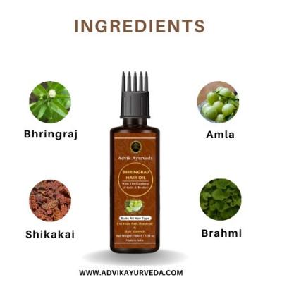 Discover the Power of Hair Growth - Bhringraj Hair Oil by Advik Ayurveda - Delhi Other