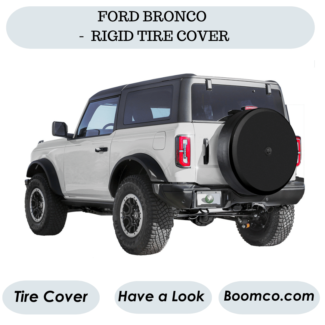 Buy Now Ford Bronco Rigid Tire Cover| Black Textured     - Colorado Spr Other