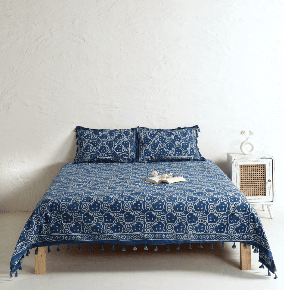 Buy Block Print Bedsheets Online at Best Price - New York Home Appliances