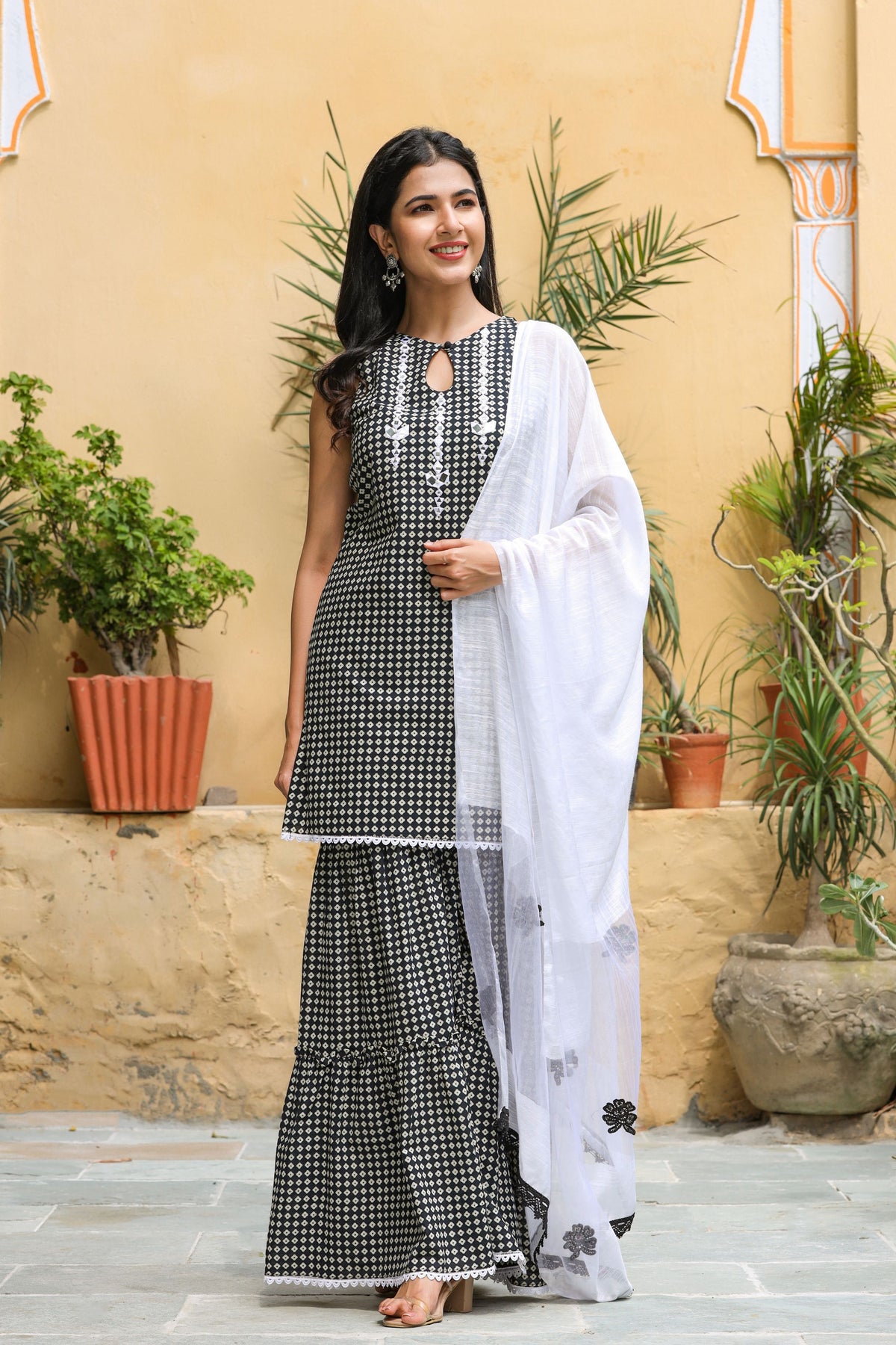 Elegant Sharara Suit Set for Women: Embrace Graceful Glamour - Jaipur Clothing