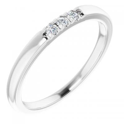Buy 14K White .06 CTW Diamond French-Set Anniversary Band - Other Jewellery