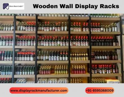Latest Wooden Wall Display Rack in India