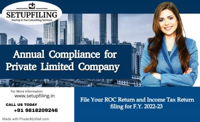 Annual Compliance for Private Limited Company in India