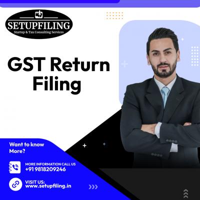 GST Return Filing = 100% Easy Online Process 
