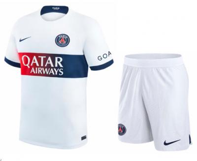 PSG 23-24 2a Blanco Thai Camiseta y Shorts mas baratos gratis envio - Barcelona Clothing