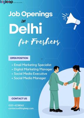 Job Openings in Delhi for Freshers.Apply Now - Delhi Sales, Marketing