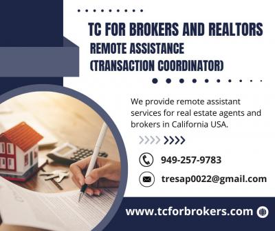 Hire Paper Pusher For Real Estate Brokers TC For Brokers in California