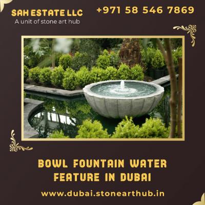 Bowl Fountain Water Feature in Dubai - WhatsApp +971 58 546 7869 - Dubai Interior Designing