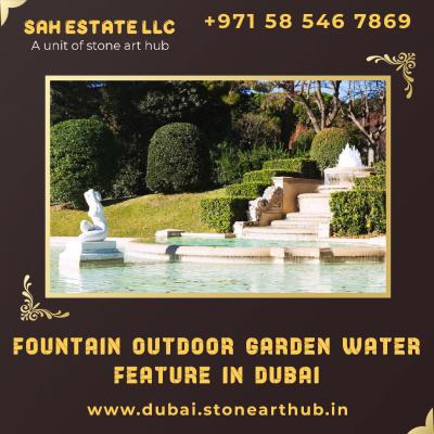 Fountain Outdoor Garden Water Feature in Dubai - WhatsApp +971 58 546 7869 - Dubai Interior Designing