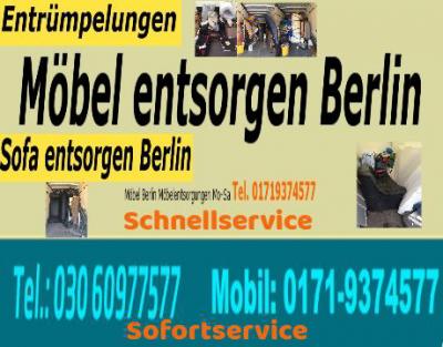 Möbel, Müll Sperrmüll entsorgen SPONTAN - Berlin Professional Services