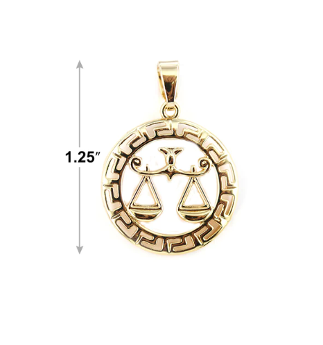 Libra Horoscope Pendant - Los Angeles Jewellery