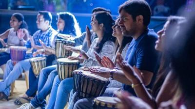 Drum circle activity in Delhi  - Delhi Events, Photography