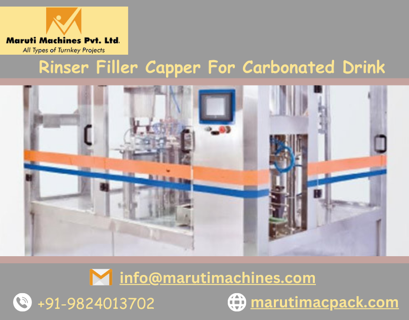 Maruti Macpack's Rinser Filler Capper: Perfecting Carbonated Drink Production