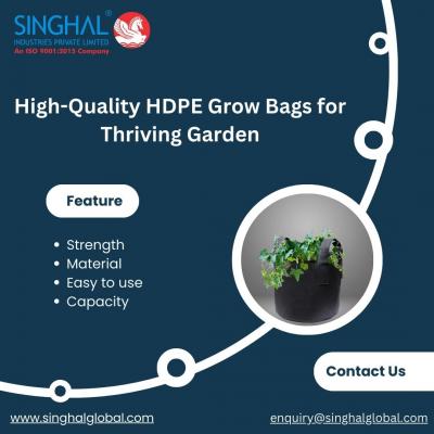 High-Quality HDPE Grow Bags for Thriving Garden