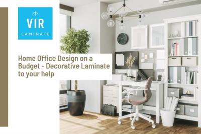Affordable Home Office Transformation: Power of Decorative Laminates 