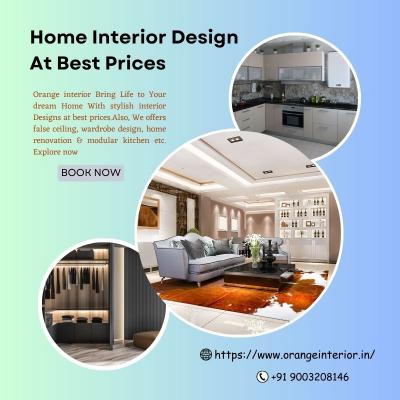 Home Interior Designers Chennai | Orange interior - Chennai Interior Designing