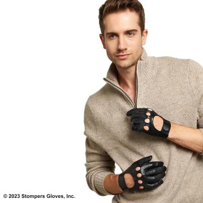 Get Stylish Black Leather Driving Gloves at Stompers Gloves!