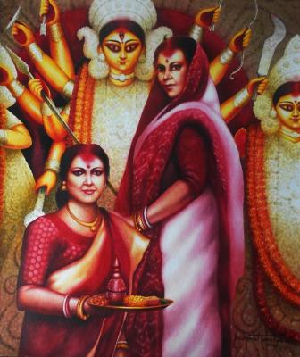 Captivate Your Home with Dazzling Durga Paintings
