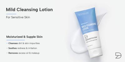 Buy dermatologically tested Mild Cleansing Lotion for Sensitive Skin – DERMATOUCH 