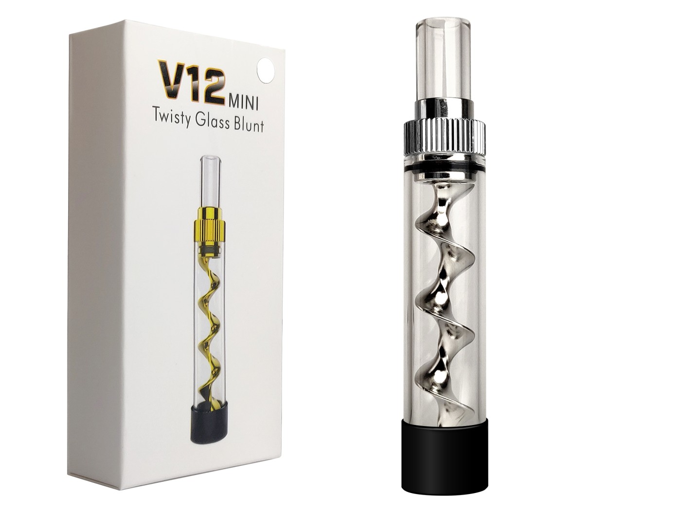 Twisty Glass Blunt Mini: Compact, Convenient, and Available for Purchase Now!