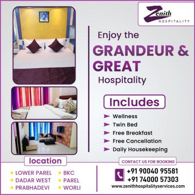 Luxury service apartments near bkc | Zenith Hospitality services - Mumbai Other