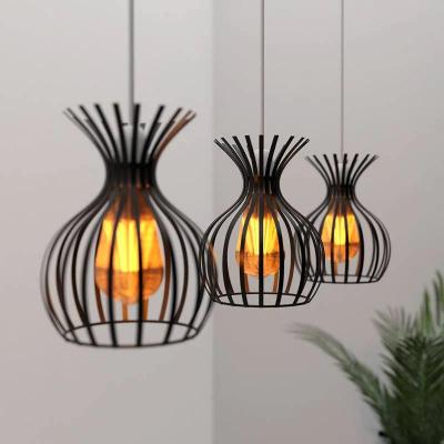 Modern Black metal Wire Cage lamp shade - Coventry Electronics