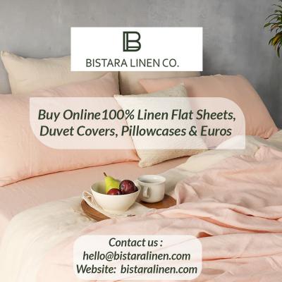 Buy Online Linen Flat Sheets, Duvet Covers, Pillowcases & Euros 