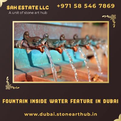 Fountain Inside Water Feature in Dubai - WhatsApp +971 543403066 - Dubai Interior Designing