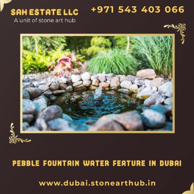 Pebble Fountain Water Feature in Dubai - WhatsApp +971 543403066 - Dubai Interior Designing