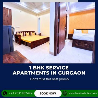 Affordable 1 BHK service apartments in Gurgaon - Gurgaon Hotels, Motels, Resorts, Restaurants
