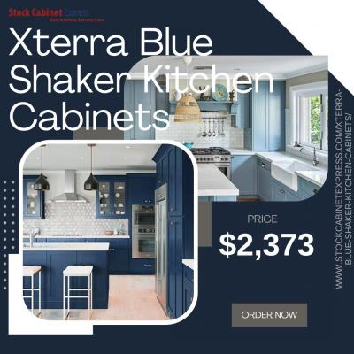 Xterra Blue Shaker Kitchen Cabinets - Unbeatable Quality and Style!		 - New York Furniture