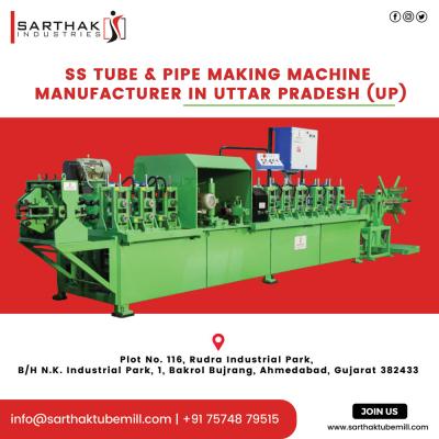 Stainless Steel Tube Making Machine Manufacturer in UP - Ahmedabad Industrial Machineries