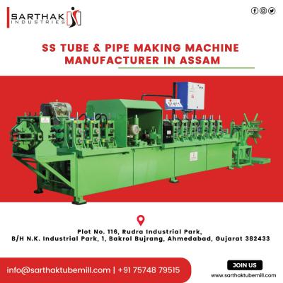SS Tube Making Machine Manufacturer in Assam Sarthak Industries - Ahmedabad Industrial Machineries