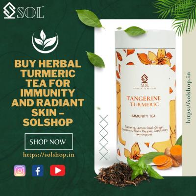 Buy Herbal Turmeric Tea For Immunity And Radiant skin – Solshop
