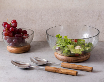 Upgrade Your Salad Game: Shop Wooden Salad Bowls Online - Delhi Home & Garden